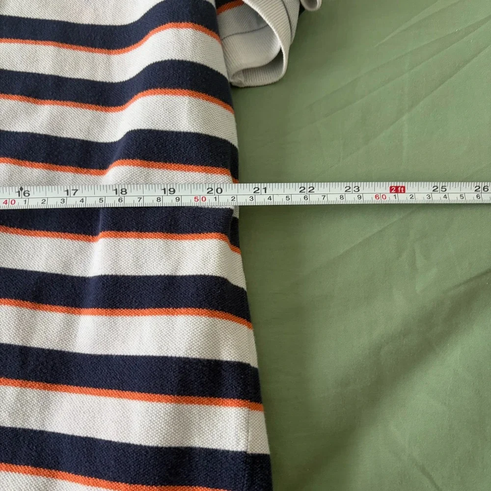 Polo Ralph Lauren Mens XLT Tall Striped Polo Shirt Blue Orange White